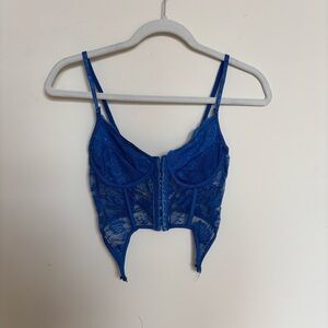 Blue Lace Women's Intimate Top